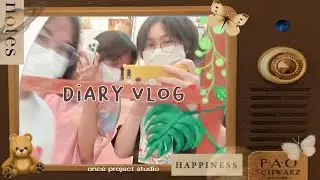 Diary Vlog ทำการ์ดให้เพื่อนคนเกาหลี+ไปสยามกับเพื่อนครั้งแรก (ep.5) | once project studio