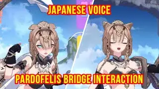 (JP Dub) Pardofelis Bridge Interaction Voice Lines with Subtitle | Honkai Impact 3