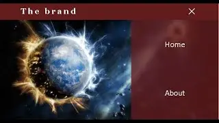 JavaScript yordamida responsive navbar yasaymiz