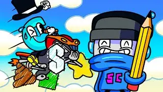We Draw the Dumbest Wheels and Win in Scribble Rider!