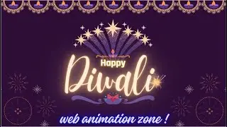Dazzling Diwali Wishes: Fireworks Animation Tutorial using #html5  #css3  #js | #webanimationzone