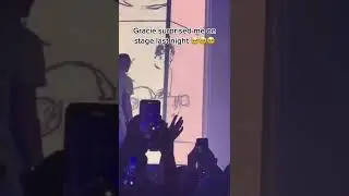 Gracie surprised me on stage last night 🥹🥹🥹 