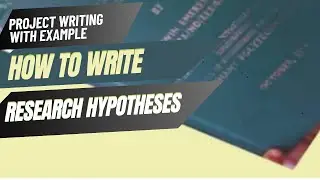Research Hypotheses with example #HowToWriteResearchHypotheses