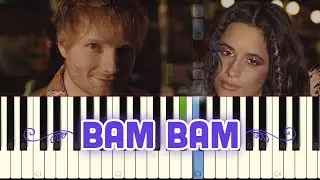 🎹Camila Cabello - Bam Bam ft. Ed Sheeran (Piano Tutorial)❤️♫