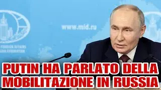 Putin ha parlato della mobilitazione in Russia.
