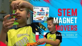 Danil's Magnetic Adventure: STEM Explorers Magnet Movers in Action! - KIDS TOY REVIEW!