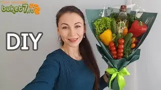 A bunch of vegetables with olive oil. Master Class. Diy \ Buket7ruTV