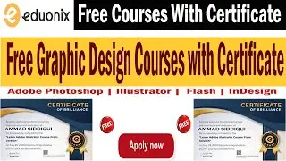 Free Graphic Design Courses with Certificate | Adobe Photoshop | Illustrator | Flash | InDesign