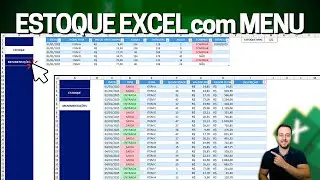 Controle de Estoque no Excel com Menu e Alerta de Estoque Mínimo | Planilha Grátis