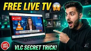 How To Watch LIVE TV Channels for FREE Using VLC Media Player📺🚀