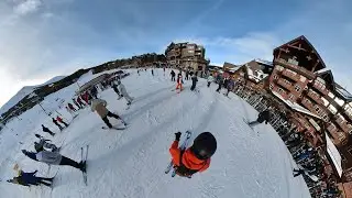 Skiing in the Breckenridge resort (My first ski riding)
