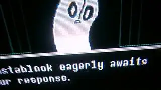 Undertale on CRT TV