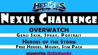 Nexus Challenge - get a Genji skin in Overwatch & 5 free Heroes [Heroes of the Storm]