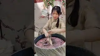 Making Chinese hand-painted fans, half natural, half artificial. #painting #art #diy