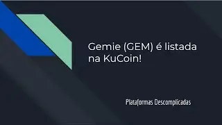 Gemie GEM é listada na KuCoin!