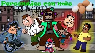 LOS Personajes con más HUEVOS (más valientes) de FNF Darkness Takeover/ ESPECIAL DÍA DEL PADRE