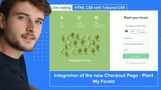 🔴 Live coding: HTML CSS with Tailwind CSS : Checkout Page - Plant My Forest