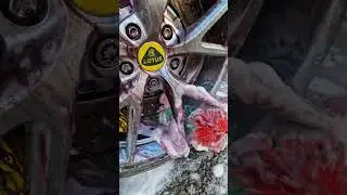 satisfying wheel cleaning #detailing #asmr