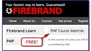 Firebrand's Free PMP (Project Mgt. Professional) Training