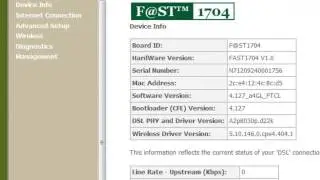 Modem Settings for Broadband in PTCL Sagemcom Fast1704 Modem