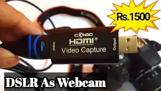 HOW TO USE DSLR CAMERA AS WEBCAM ON PC | HOW TO CONNECT DSLR TO YOUR PC - HINDI 🔥