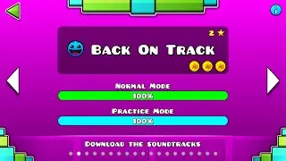 Geometry Dash - Back on Track All Coins