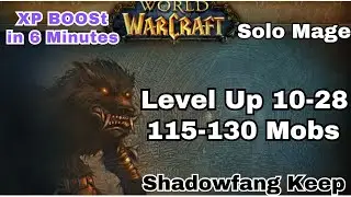 Boost Level Up 10-28 | Shadowfang Keep | 115-130 Mobs in 6 Minutes