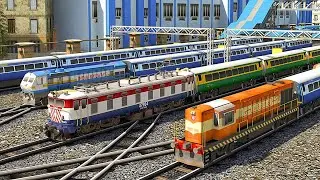 Uphill Train Track Simulator - Level 15 Fail Got Funny Derailment Bug With Super Speed