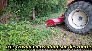 Entretien des prairie et haies avec un broyeur à marteaux (GeoTech HFM 205)