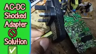 How to Repair Shocked Adapter AC - DC Just Change These Capacitors