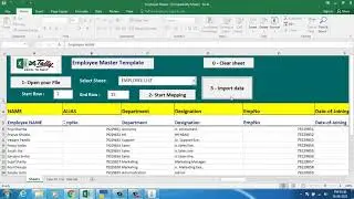 Excel to tally import payroll data, Excel to tally import employee masters data from Excel to tally