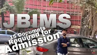 JBIMS 15 Documents required for admission | Same for all MMS Syd Weli PUMBA COEP etc