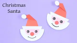 Santa Paper Card Making for Christmas - How to cut Xmas Santa Craft