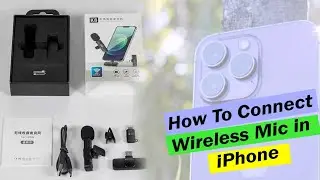 How to connect wireless mic in iPhone|| K8 wireless mic connecting|| iPhone