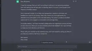 Making Emails with ChatGPT