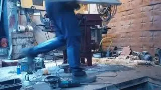 фуганок с рейсмусом, пробный пуск станка