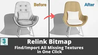 Relink Bitmap Script for Free | Find all Missing Textures in 1 Click | Ahsaan Rehman