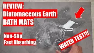 REVIEW: Diatomaceous Earth Bath Mat - WATER TEST!