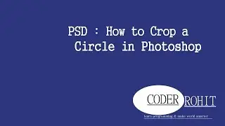 PSD : How to Crop a image in  Circle in Photoshop