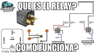 QUE ES EL RELAY Y COMO FUNCIONA//2 FORMAS DE CONECTAR UN RELAY//SCARABAJO GARAGE