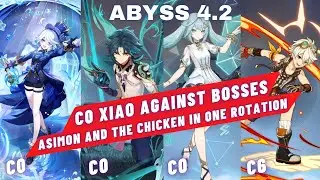 C0 Xiao Deleting Bosses and Himself in 4.2 Abyss with C0 Faruzan C0 Furina Bennett