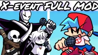 Friday Night Funkin Vs X-Event FULL WEEK (Combo) Hard Mode | Vs X event, Ink, Gaster Full Mod
