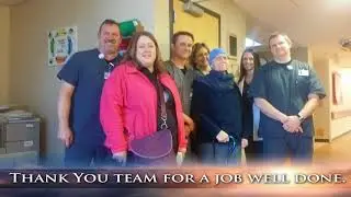 Sandra Moeller Ringing Bell for End of Treatment