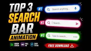 Best Search Bar Animations for Editing | Free Animation