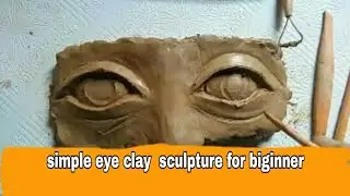 how to sculpting an eye with clay