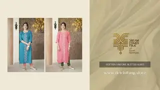 Cotton Viscose Slitted Kurti