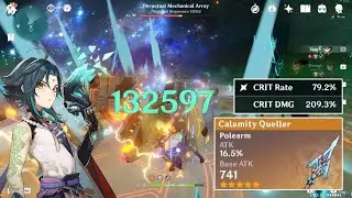 XIAO C0 HIT OVER 130K PLUNGE ATTACK (NO STAFF OF HOMA)