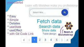 react fetch api with pagination and search option