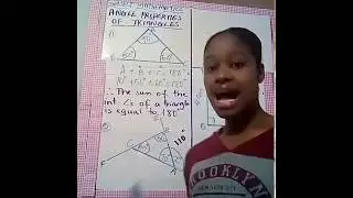 Angle properties of triangles