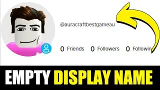 How To Get Empty Display Name On Roblox